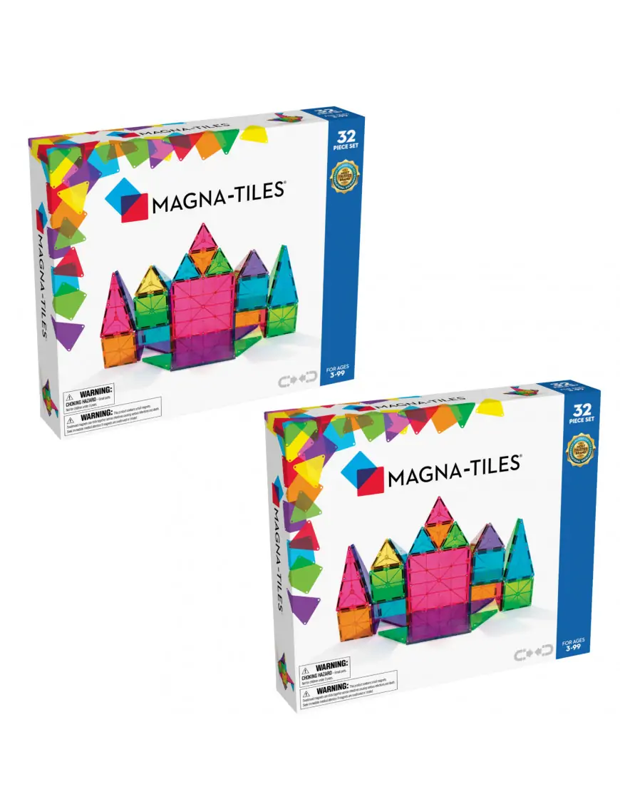 ZESTAW 2x Klocki magnetyczne 32 el. Starter MAGNA-TILES®