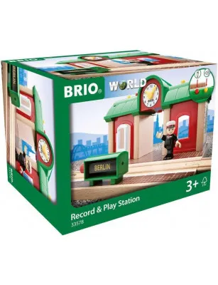 BRIO World Stacja kolejowa z nagrywarką.