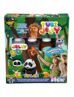 Zestaw Tubi Jelly TUBAN 3 kolory - Zwierzątka