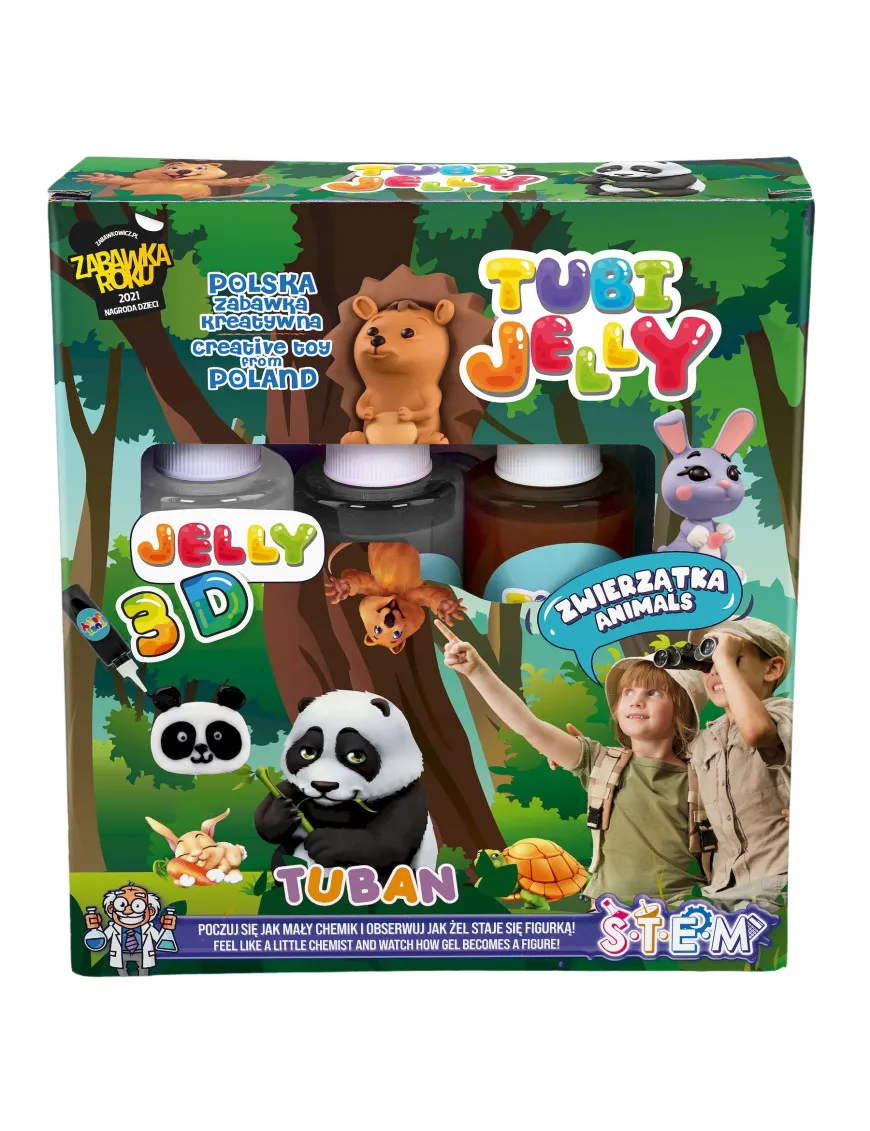 Zestaw Tubi Jelly TUBAN 3 kolory - Zwierzątka