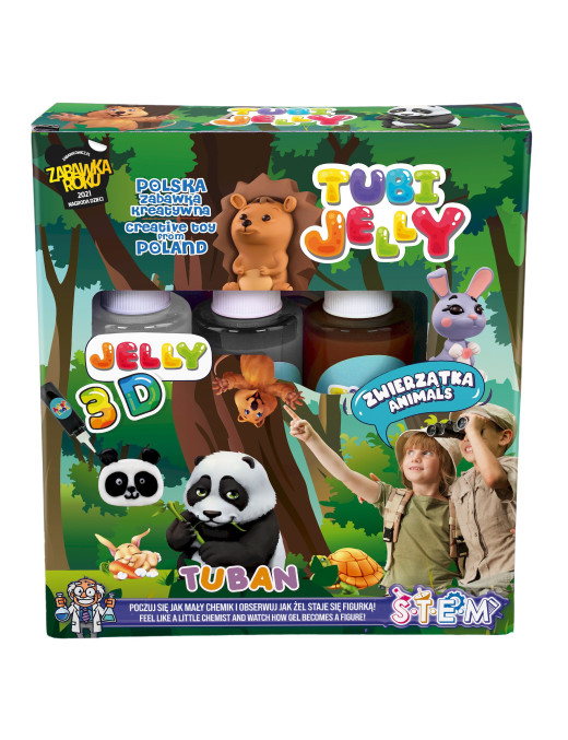 Zestaw Tubi Jelly TUBAN 3 kolory - Zwierzątka