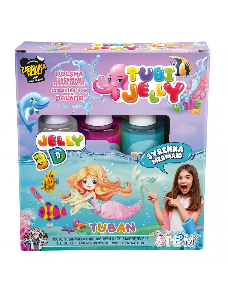 Zestaw Tubi Jelly TUBAN 3 kolory - Jednorożec