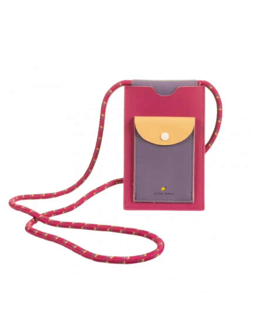 Sticky Lemon - Torebka na telefon i karty Better Together - gymnastic pink