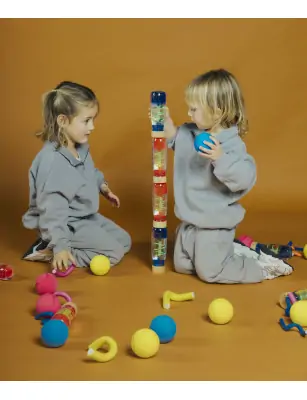 Petit Boum, Butelka sensoryczna, dwufazowa MOVE SPIRALA różowa