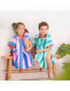 QUUT Dwustronne poncho kąpielowe dla dzieci Cherry Red