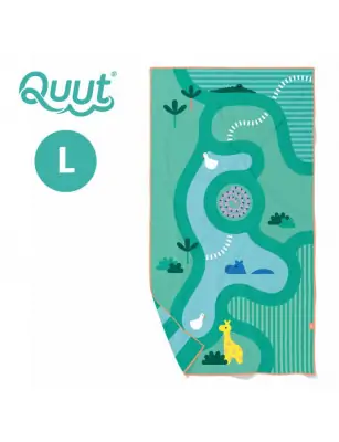 QUUT Dwustronny ręcznik plażowy PlayTowels L (180 x 100cm) Safari