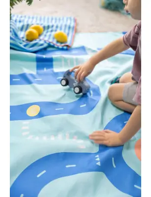QUUT Dwustronny ręcznik plażowy PlayTowels L (180 x 100cm) Road