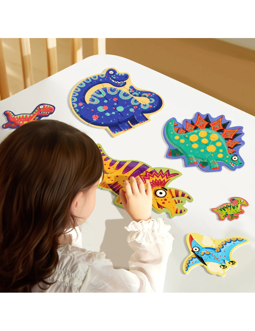 Moje pierwsze puzzle – Dinozaury 6w1mideer
