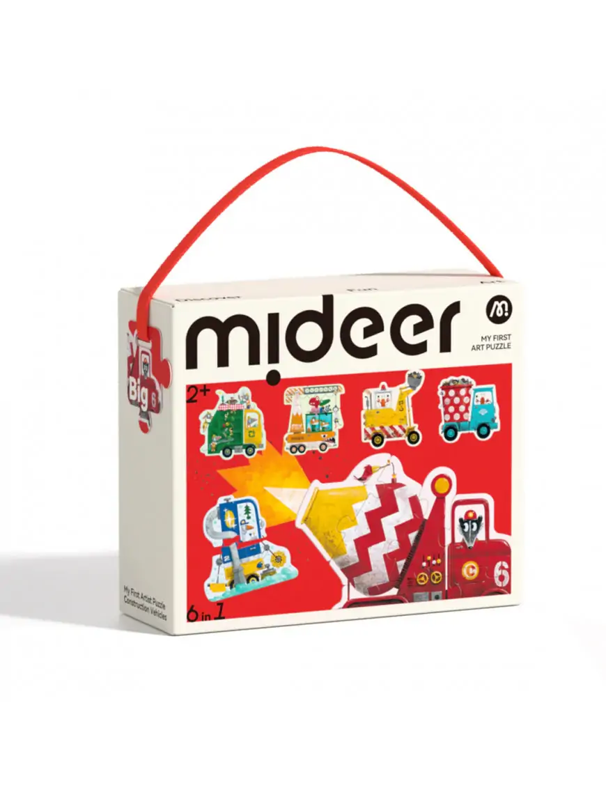Moje pierwsze puzzle Pojazdy 6w1 mideer