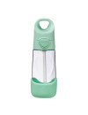 Butelka tritanowa ze słomką 450 ml, Spearmint, b.box