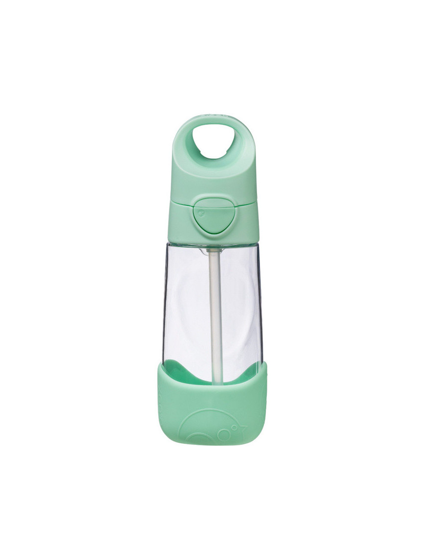 Butelka tritanowa ze słomką 450 ml, Spearmint, b.box