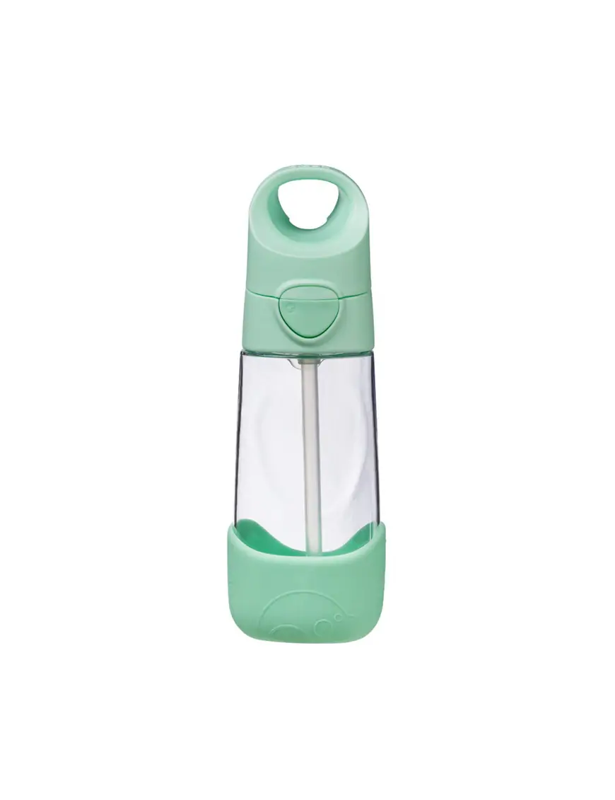 Butelka tritanowa ze słomką 450 ml, Spearmint, b.box