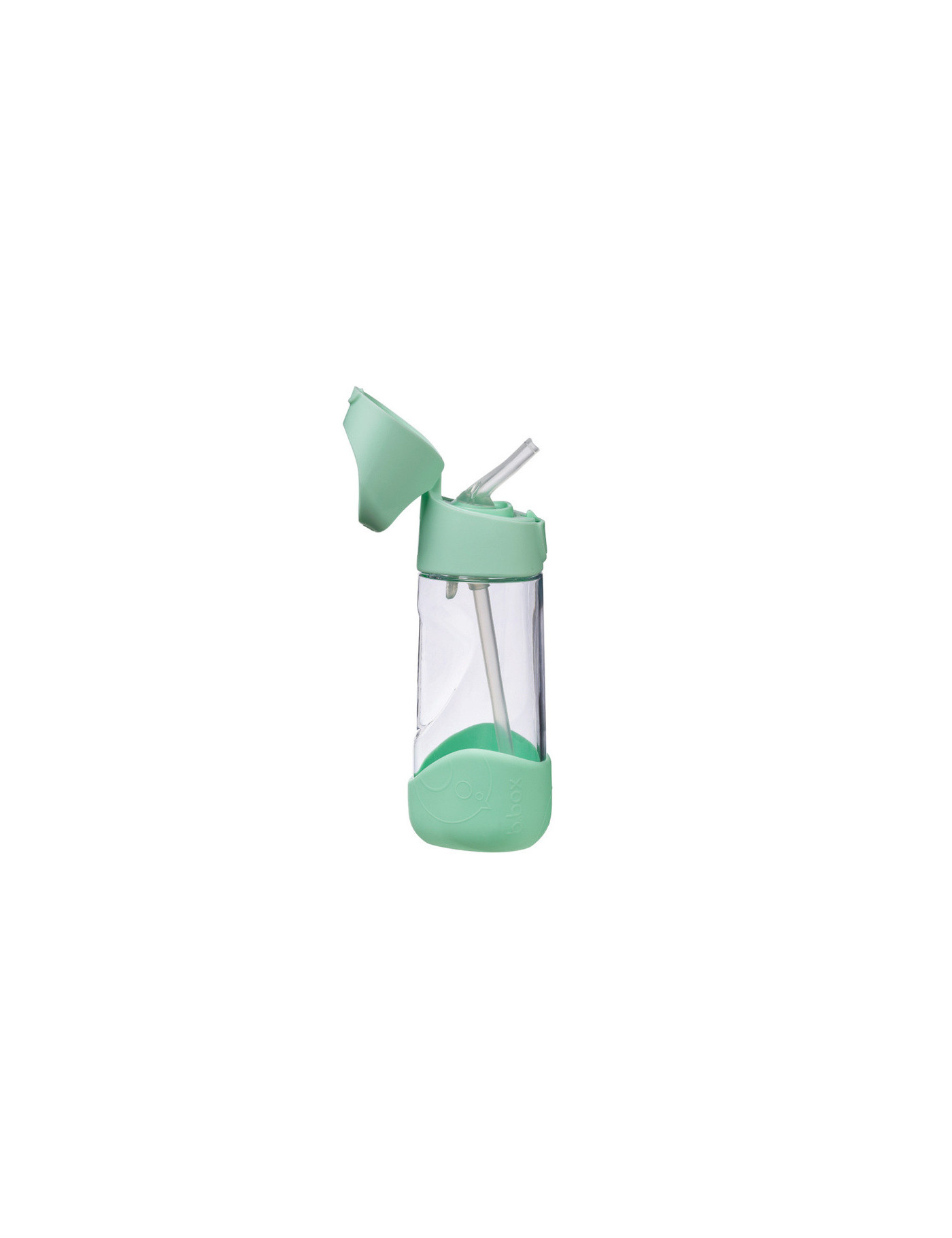 Butelka tritanowa ze słomką 450 ml, Spearmint, b.box