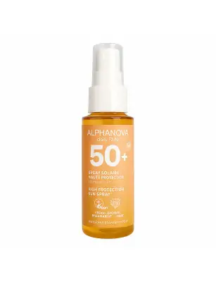 Alphanova Daily Sun, Glow, olejek do opalania SPF50, wersja podróżna, 50 ml