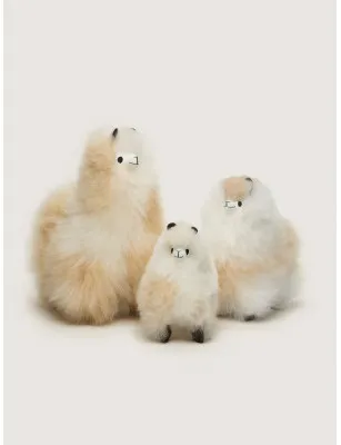 Puszysta alpaka Light Blonde Mix 24 cm, HUACAYA