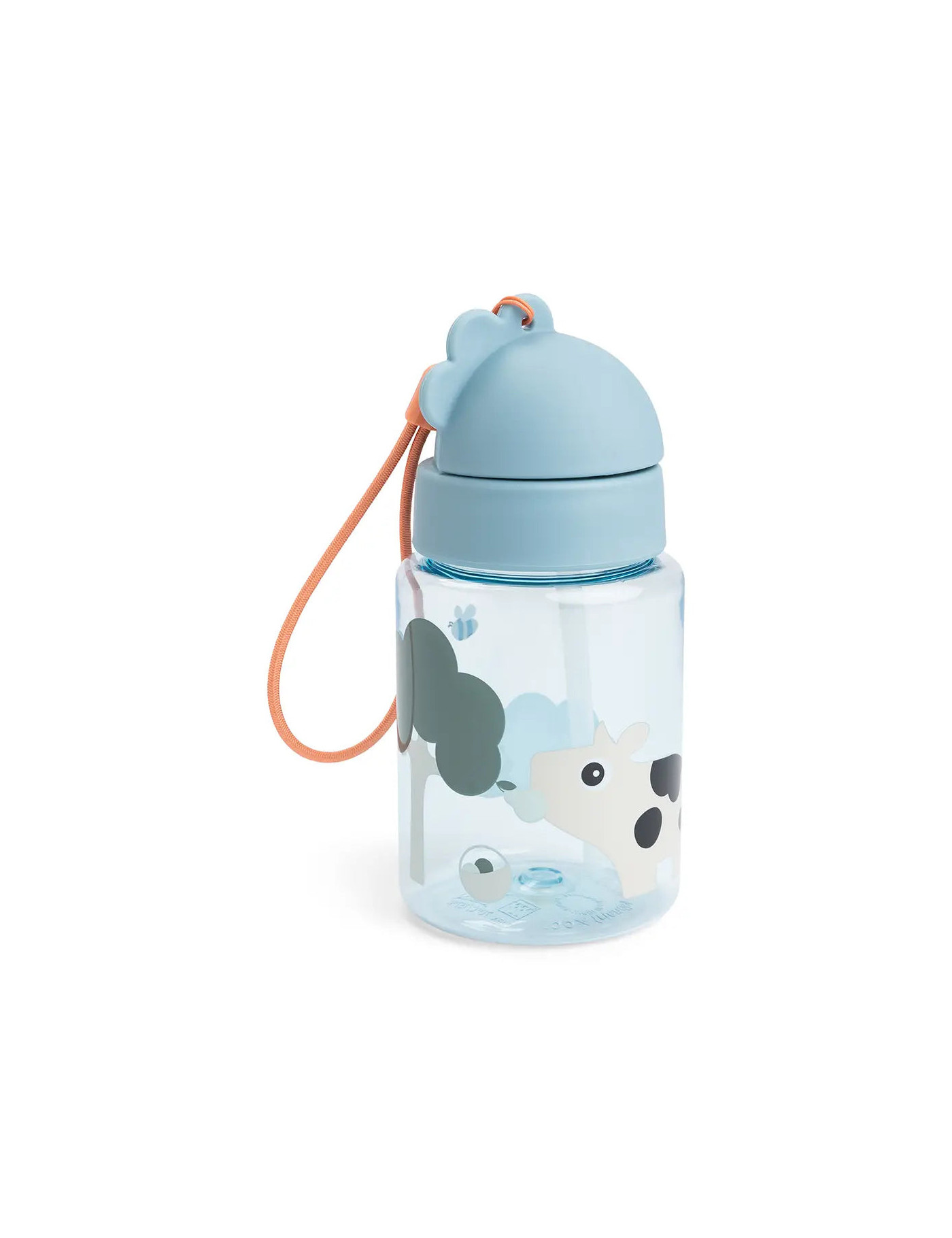 Bidon ze słomką 280ml Farm Blue , Done by Deer