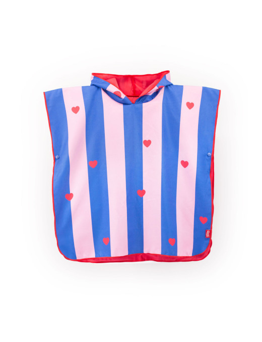 QUUT Dwustronne poncho kąpielowe dla dzieci Cherry Red