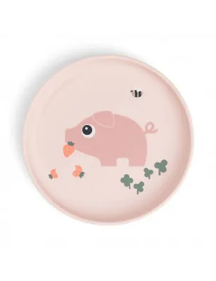 Done by Deer Talerzyk dla dziecka Foodie Tiny Farm Powder