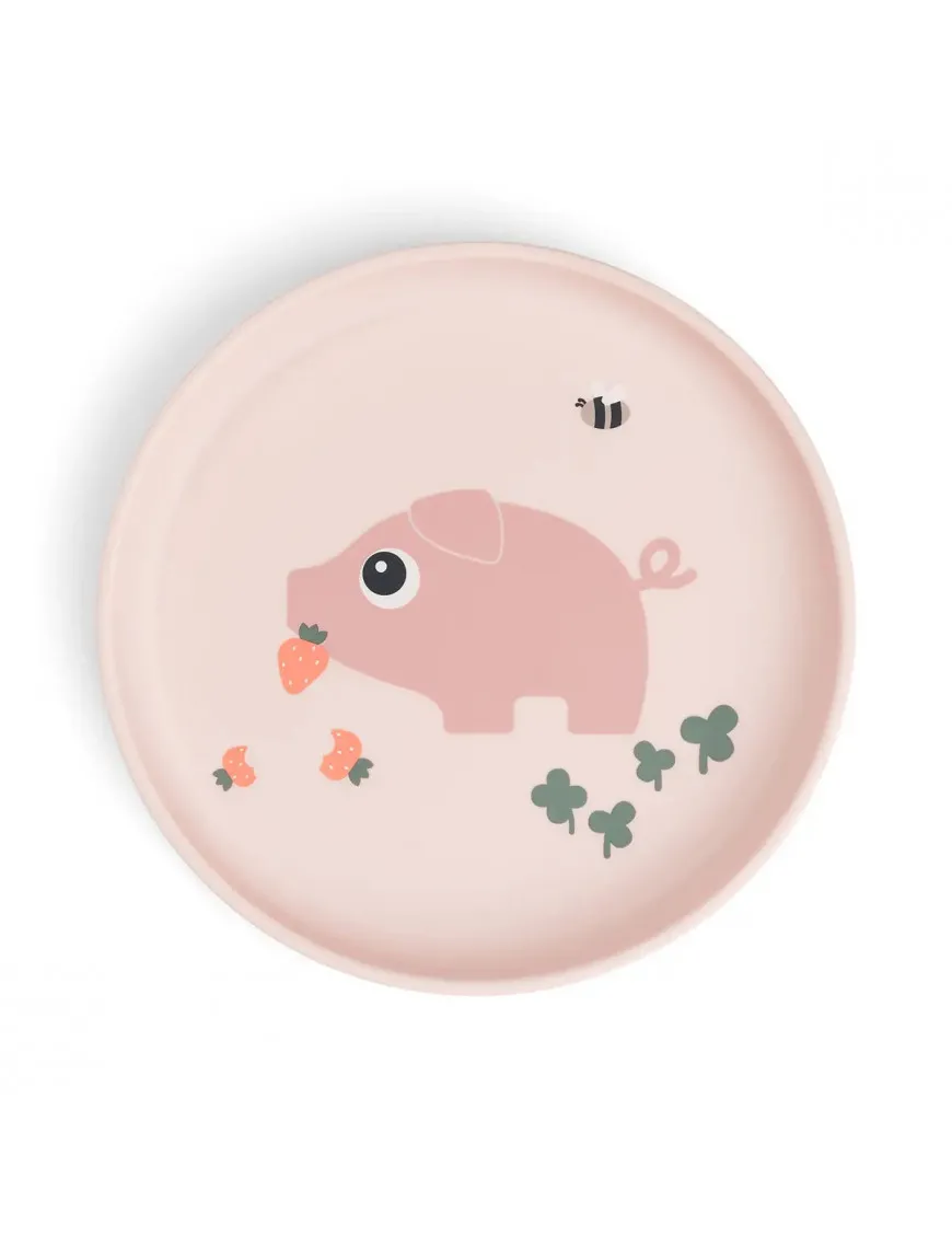 Done by Deer Talerzyk dla dziecka Foodie Tiny Farm Powder