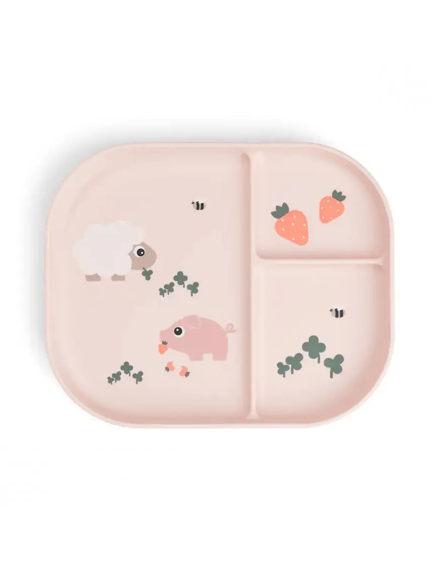 Done by Deer Talerzyk Dzielony Foodie Tiny Farm Powder