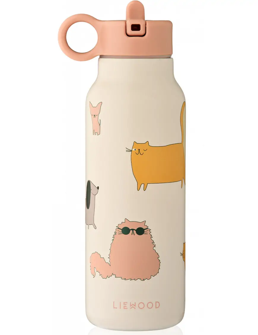 Butelka termiczna na wodę Falk 350 ml Cats and Dogs / Sandy Liewood