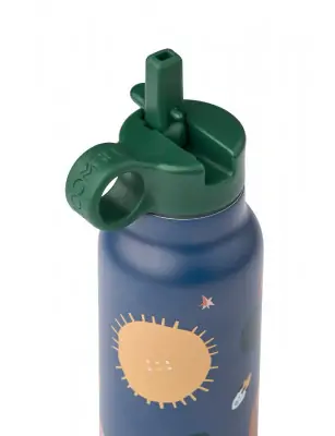 Butelka termiczna na wodę Falk 350 ml Universe / Classic navy Liewood