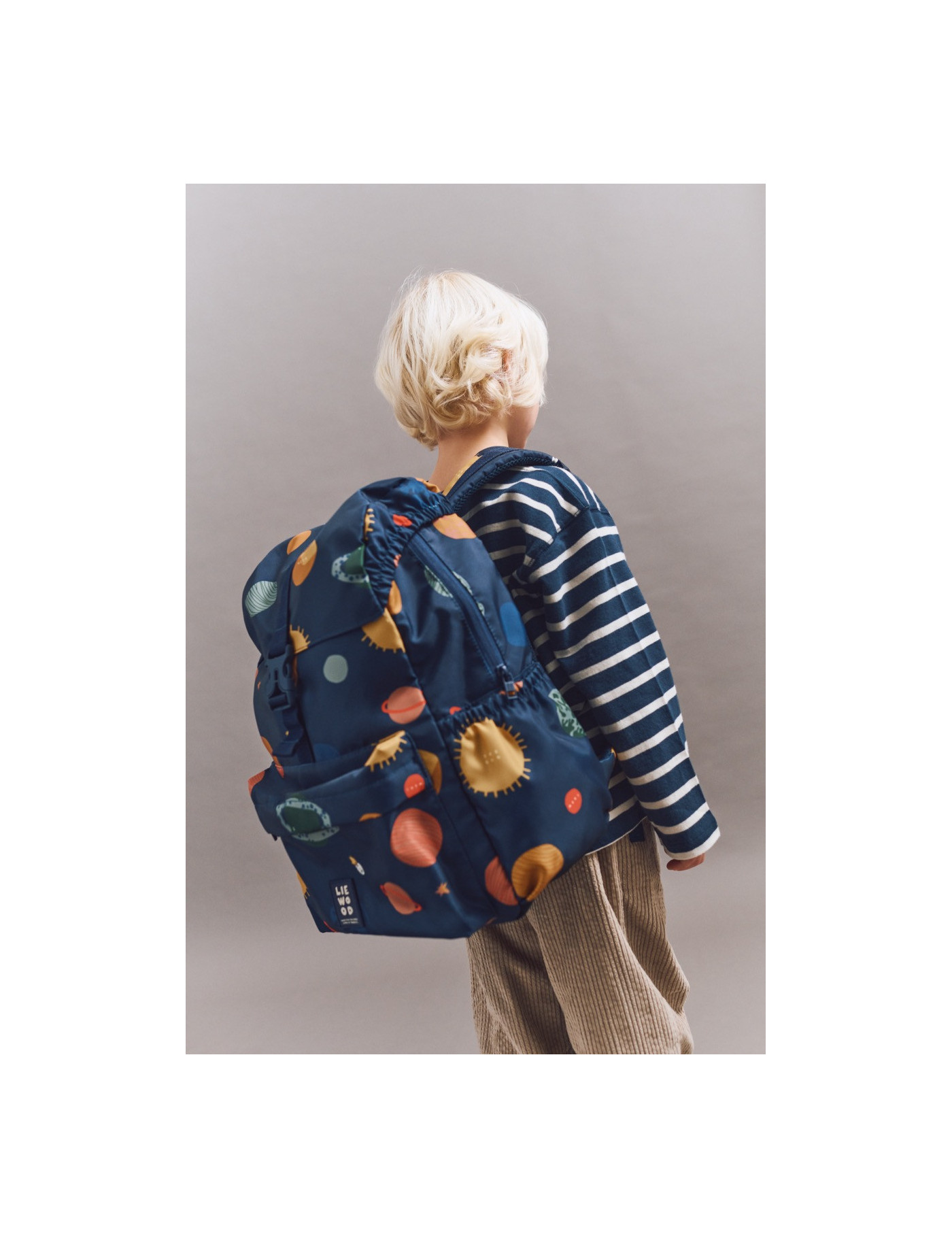 Liewood plecak szkolny Johnny Universe / Classic navy