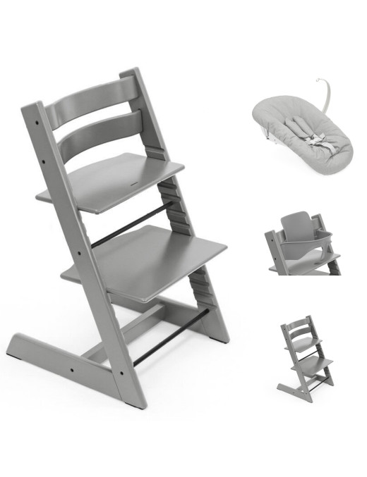 Zestaw krzesła Tripp Trapp® + zestaw dla noworodków Tripp Trapp® Grey