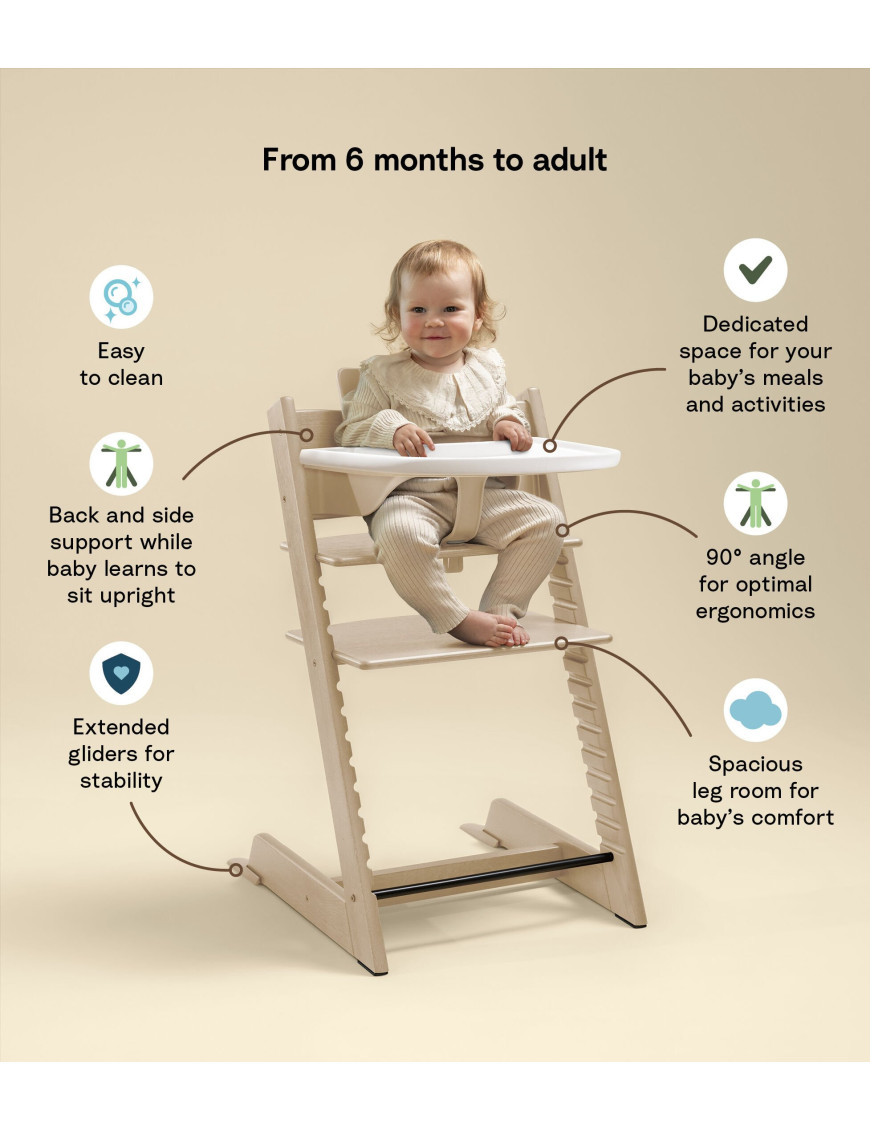 Zestaw krzesła Tripp Trapp® + Stokke® Tray​ Natural