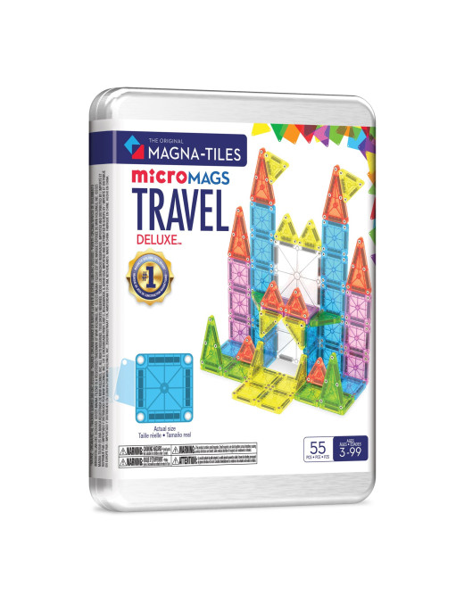 Klocki magnetyczne Travel Set Deluxe™ 55 el. MAGNA-TILES®