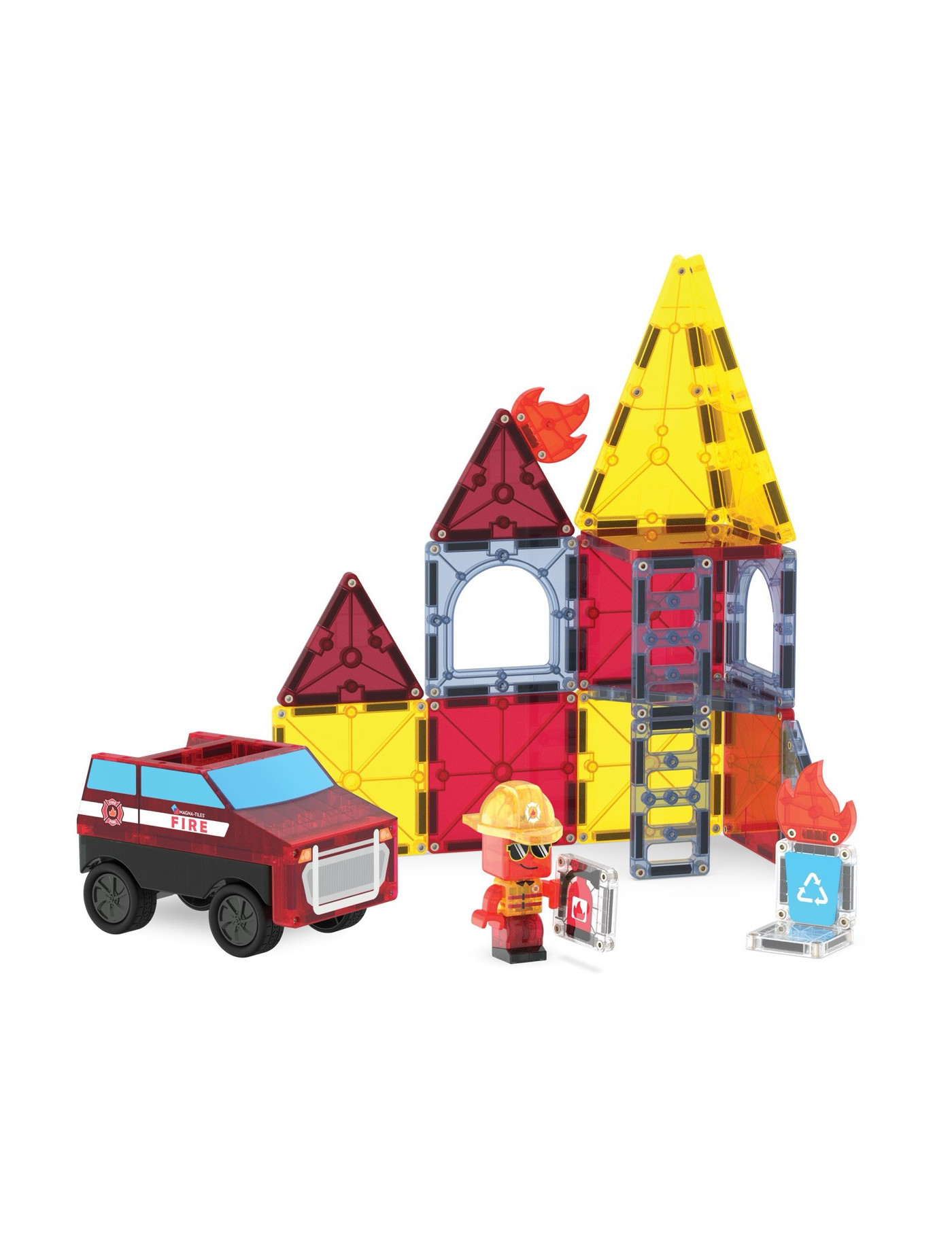 MAGNA-TILES® Klocki Magnetyczne Fire Rescue 27 el.
