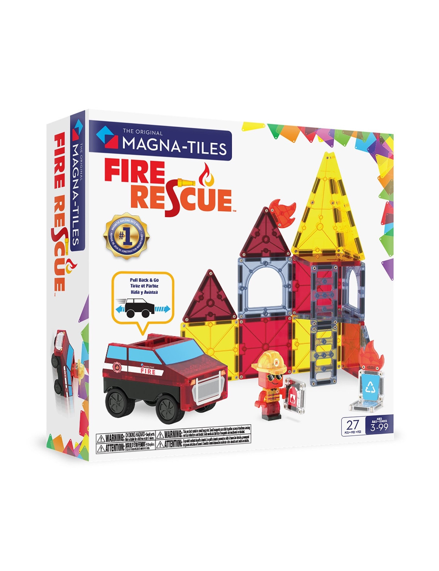 MAGNA-TILES® Klocki Magnetyczne Fire Rescue 27 el.
