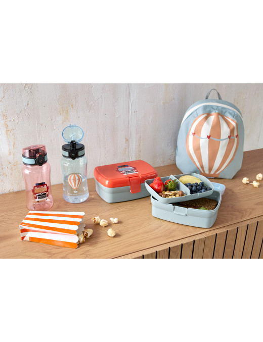 Lassig Zestaw na lunch Lunchbox + Tritanowa butelka - bidon 460 ml Tiny Drivers Balon Lassig