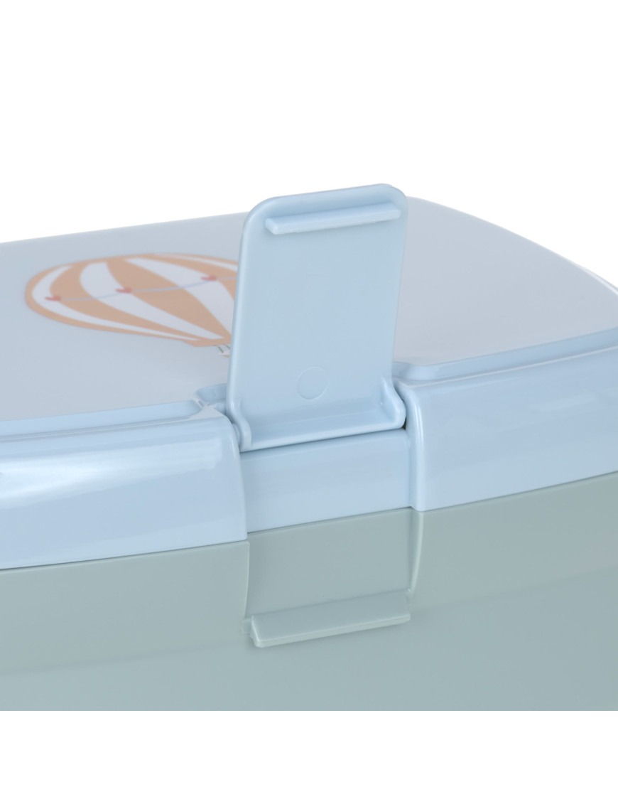 Lassig Zestaw na lunch Lunchbox + Tritanowa butelka - bidon 460 ml Tiny Drivers Balon Lassig