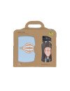 Lassig Zestaw na lunch Lunchbox + Tritanowa butelka - bidon 460 ml Tiny Drivers Balon Lassig