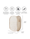 Składany kosz na pranie Pop-Up – Terrazzo Beige 3Sprouts