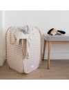 Składany kosz na pranie Pop-Up – Gingham Beige 3Sprouts