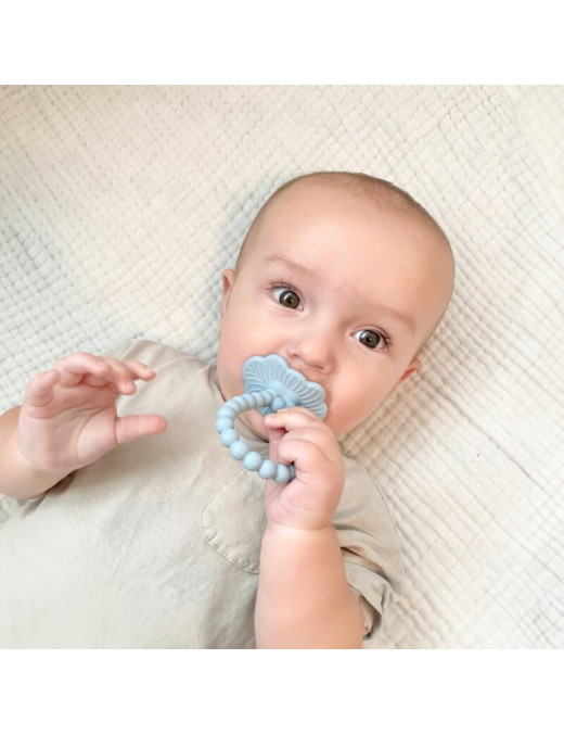 Gryzak silikonowy Soczysta Malina Plus kremowy, RazBaby