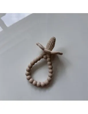 Gryzak silikonowy Soczysta Malina Plus, karmelowy, RazBaby