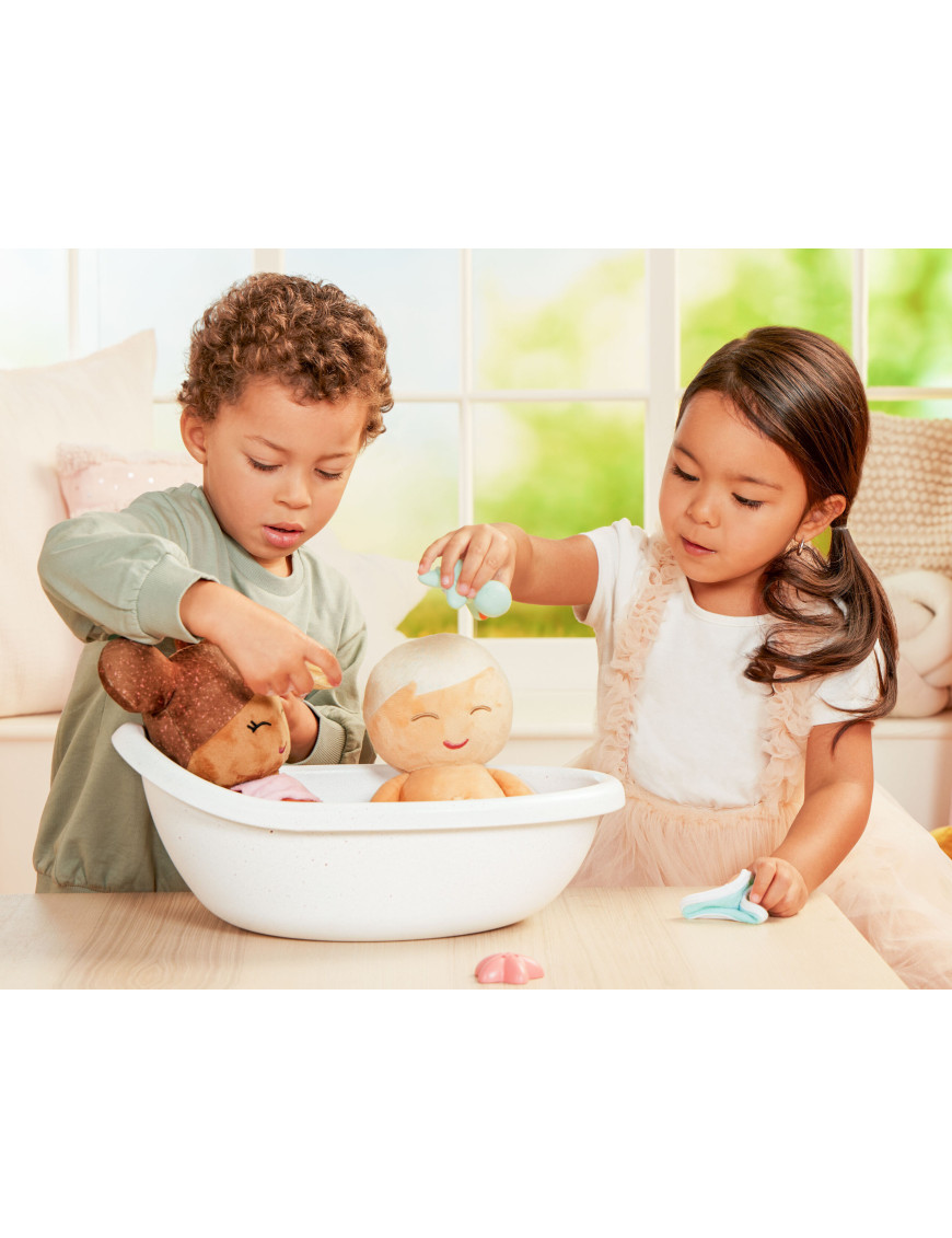 LullaBaby bath doll – lalka przytulanka DO KĄPIELI – szatynka, wersja bez ręczniczka