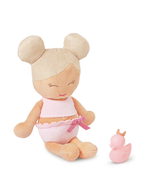 LullaBaby bath doll – lalka przytulanka DO KĄPIELI – blondynka, wersja bez ręczniczka