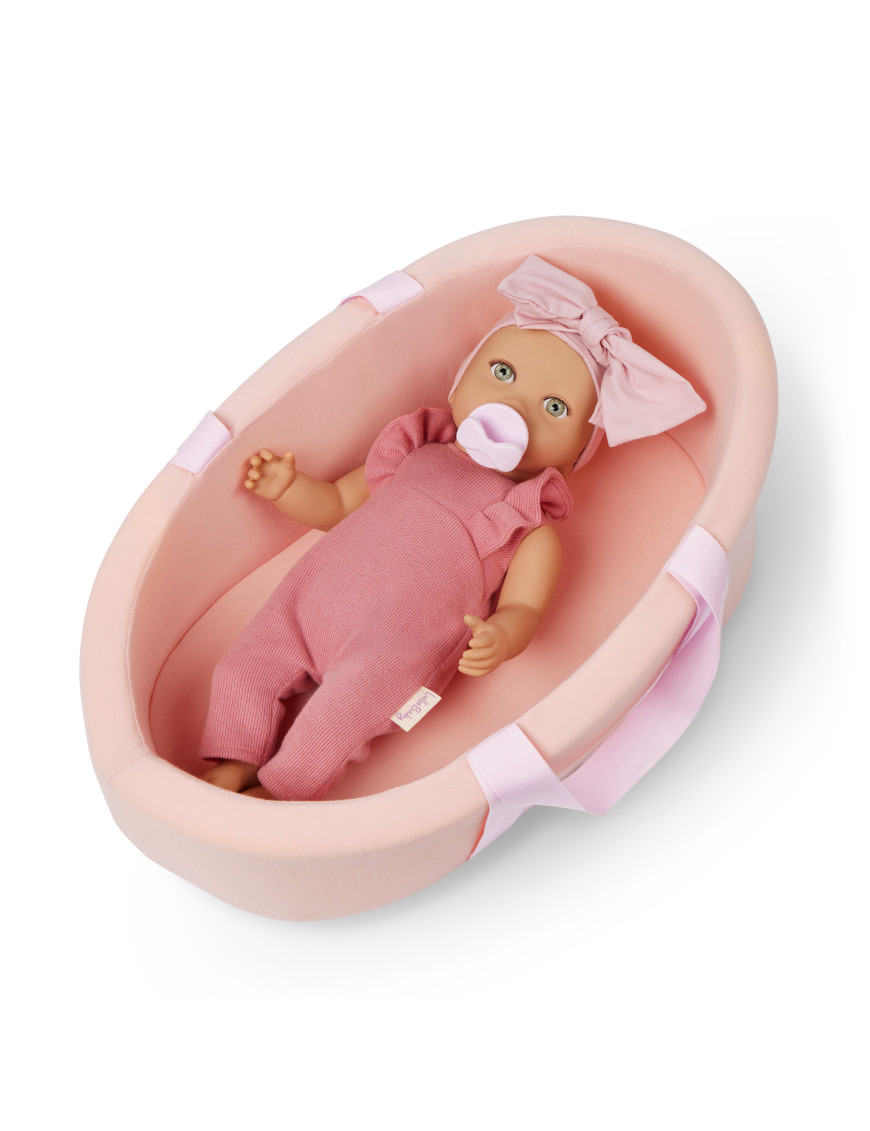 Lalka NIEMOWLĘ z miękkim KOSZEM – GONDOLĄ Lullababy