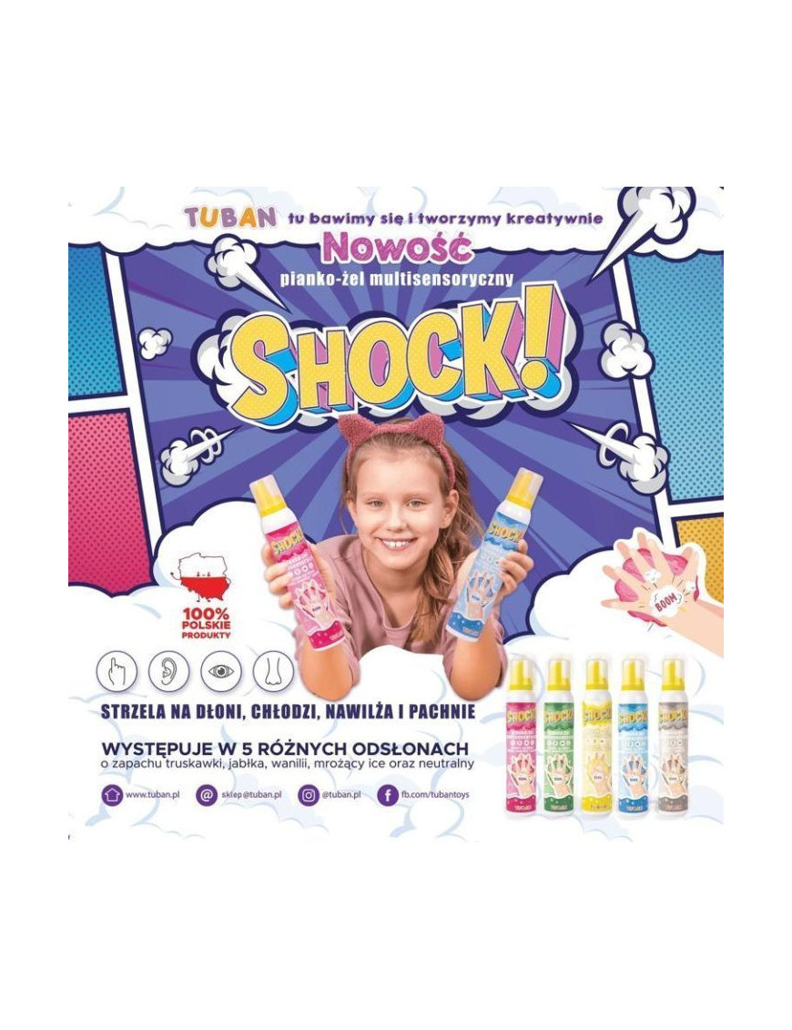 SHOCK! Multisensoryczny pianko-żel 200 ml Wanilia SHOCK! Multisensoryczny pianko-żel 200 ml Wanilia