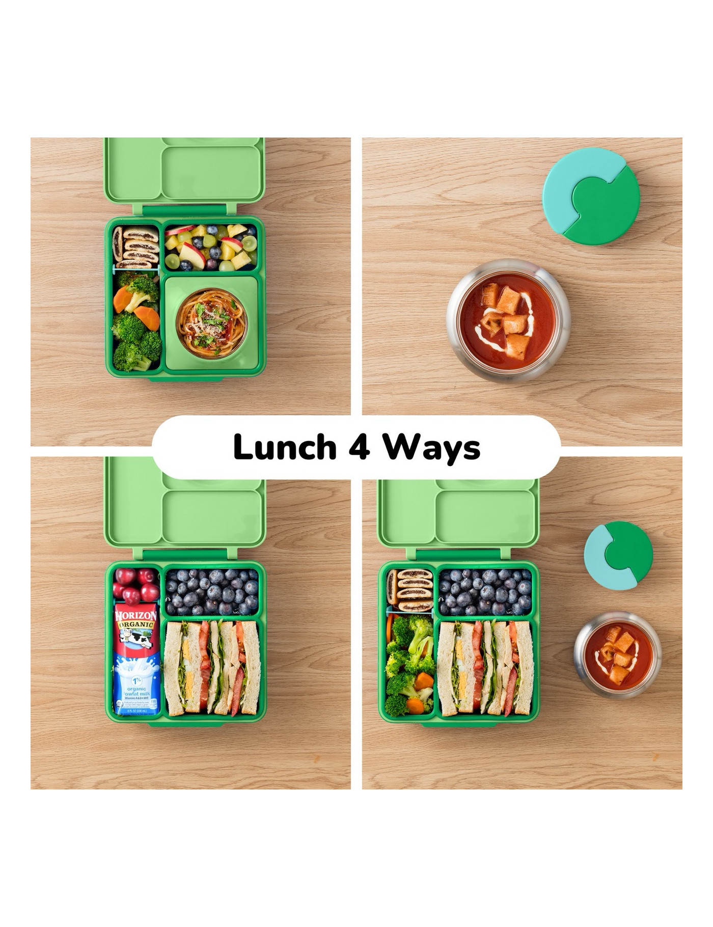 OMIE OMIEBOX lunch box z termosem, Apple Green