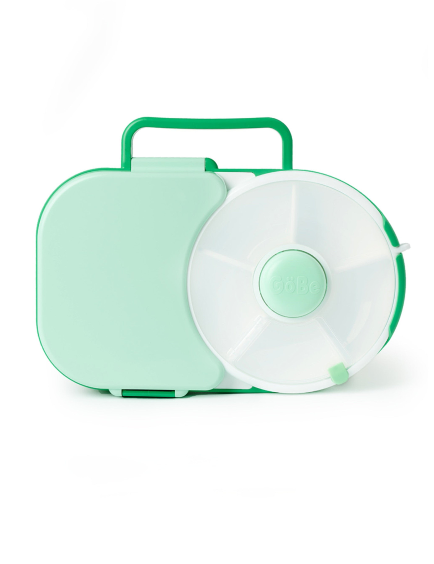 Śniadaniówka dla dzieci Lunchbox Snack Spinner 2w1 Gobe - Sage Green