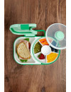 Śniadaniówka dla dzieci Lunchbox Snack Spinner 2w1 Gobe - Sage Green