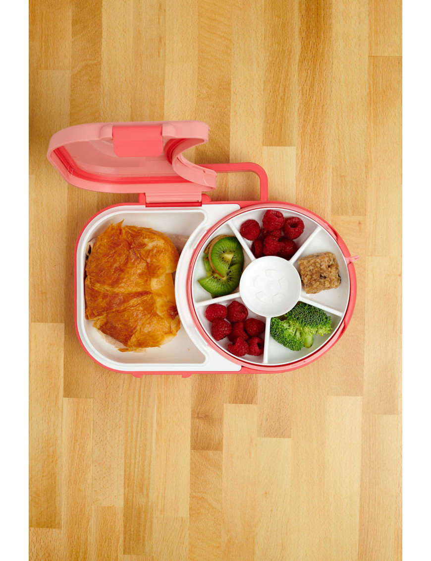 Śniadaniówka dla dzieci Lunchbox Snack Spinner 2w1 Gobe - Watermelon Pink