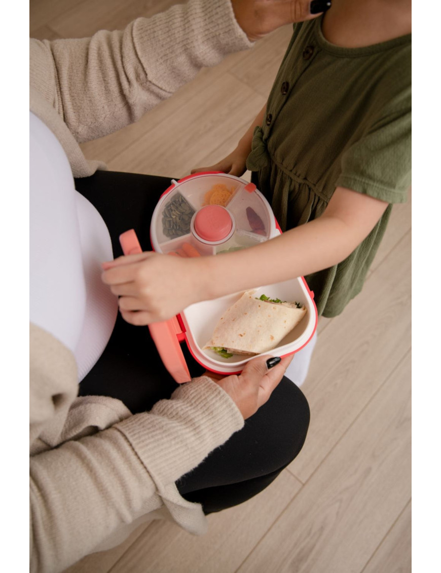 Śniadaniówka dla dzieci Lunchbox Snack Spinner 2w1 Gobe - Watermelon Pink