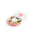 GoBe Pojemnik na przekąski Snack Spinner Coral Pink