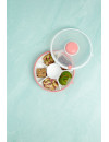 GoBe Pojemnik na przekąski Snack Spinner Coral Pink